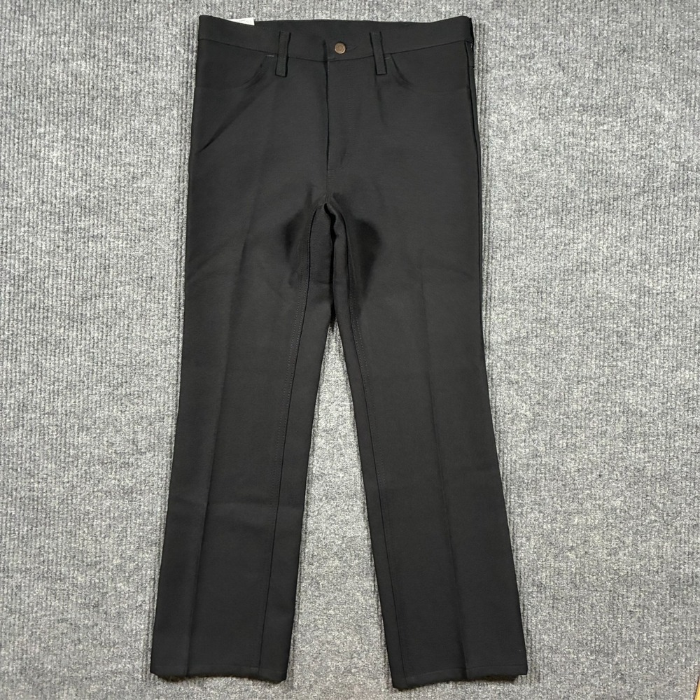 Wrangler Mens Bootcut Jeans Size 34x31‎ Black Regular Fit Stretch Mid Rise